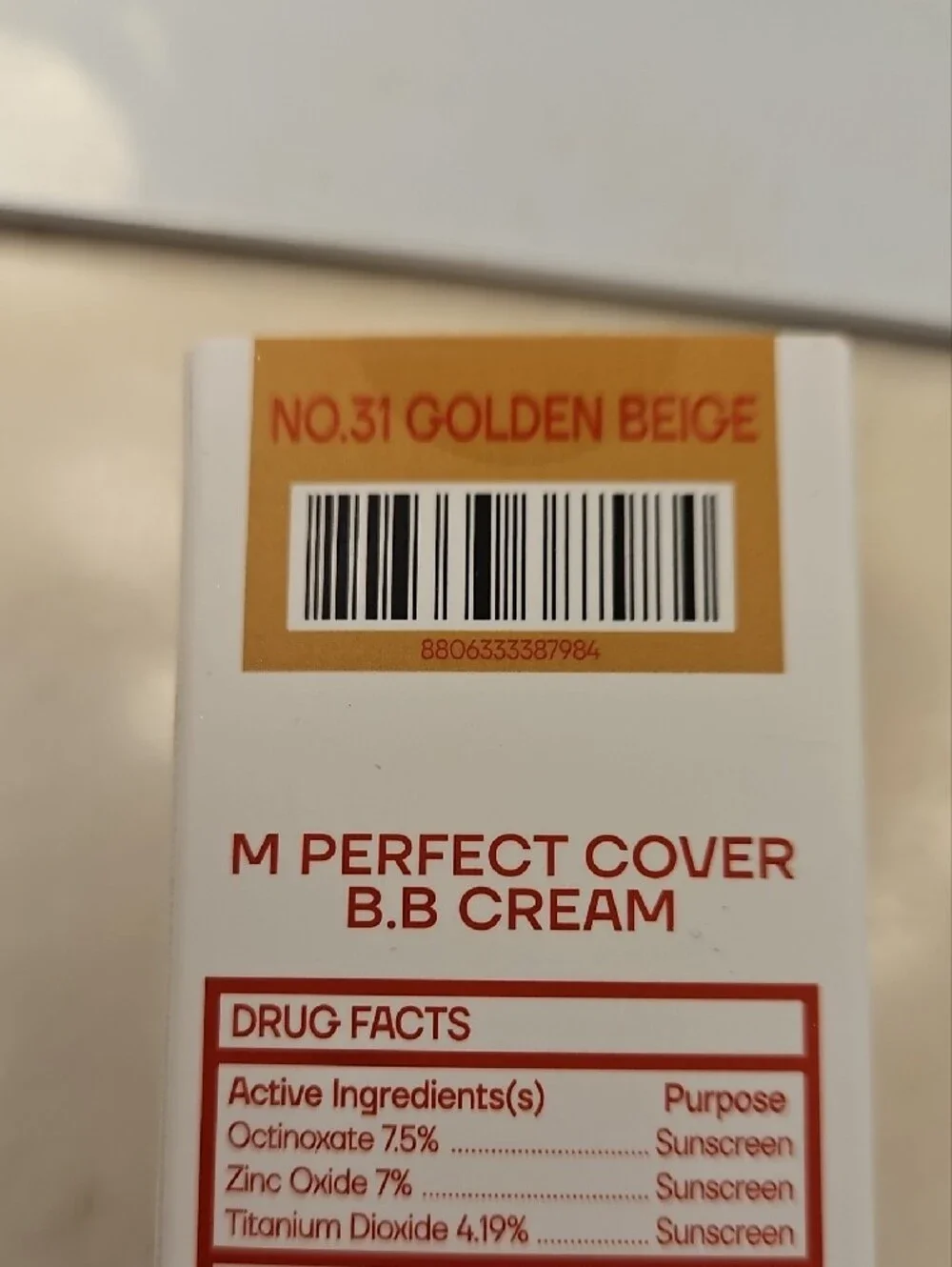 MISSHA M Perfect Cover BB Cream - Warm Orange Shade